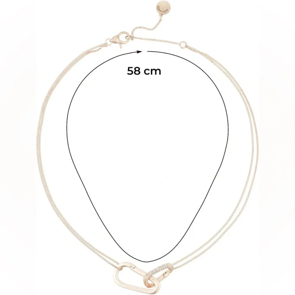 Allsaints Double Carabiner Necklace - Picture 2 of 5